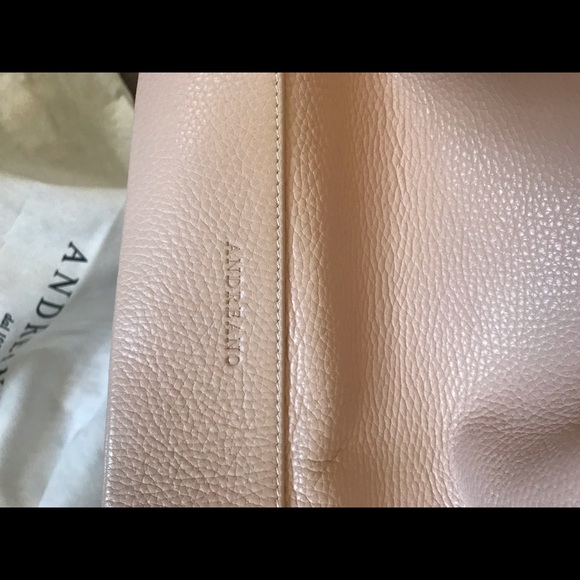ALL 5* SELLER NEW Italy ANDREANO pink leather bag! - Picture 8 of 8